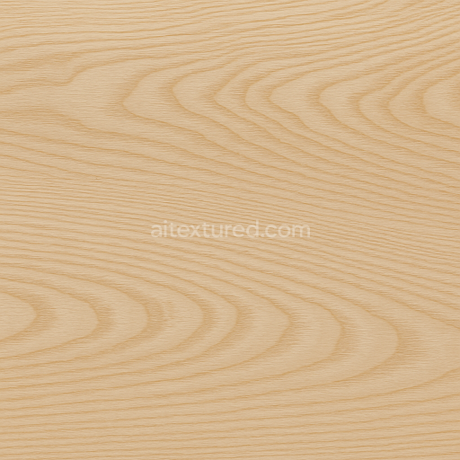 Seamless 3d texture pbr 8k ash wood with wavy grain and matte finish surface