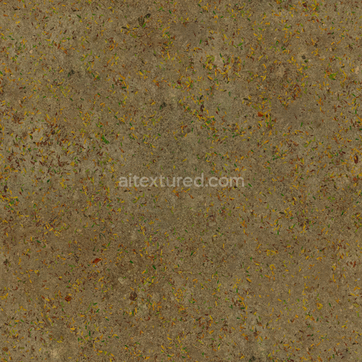 Park Dirt — Leaves Twigs Debris Dirt Leaves Twigs — PBR seamless 3D texture