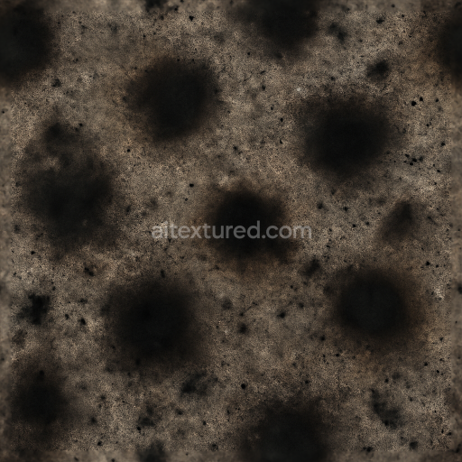 Seamless 3d texture featuring flashbang explosive residue and burn marks in photorealistic 8k pbr quality