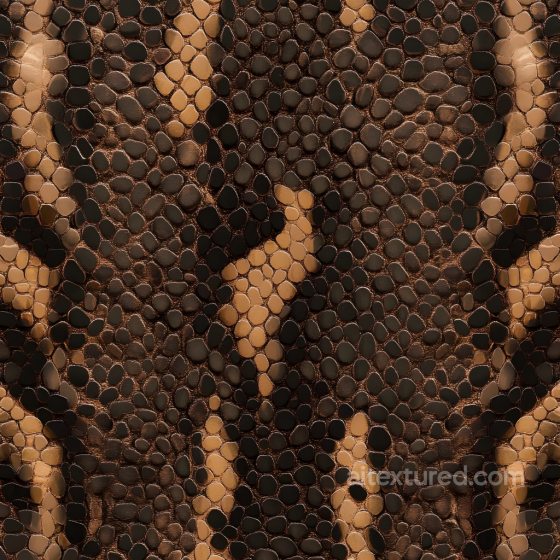 reptilian skin PBR texture with detailed scale pattern and glossy surface Skin texture preview