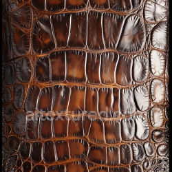 seamless Seamless 3D Glossy Crocodile Patterned Brown Leather PBR Texture with Wrinkles texture 8k free download PBR