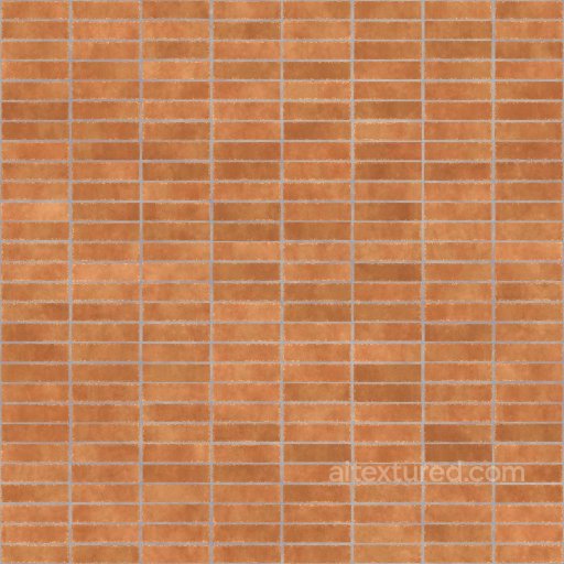 Horizontally Stacked Terracotta Tiles | Free PBR seamless Tile PBR texture