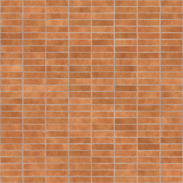 Horizontally Stacked Terracotta Tiles seamless PBR texture preview