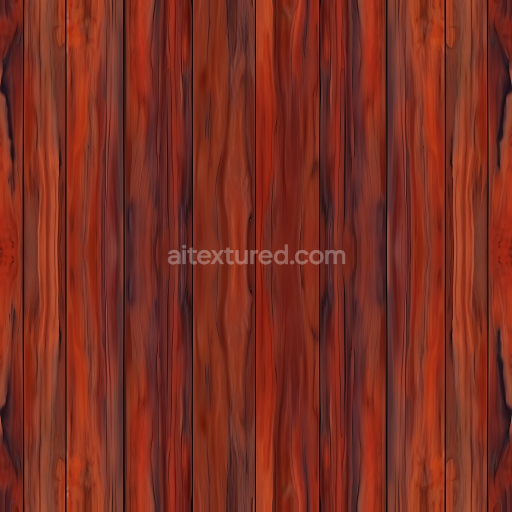 Preview — Seamless 3D PBR Texture of Red Stained Wood Planks with Rich Grain Detail