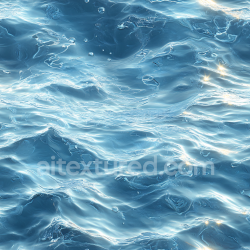 seamless Seamless 3D PBR Texture of Crystal Clear Water with Gentle Ripples and Light Reflections texture 8k free download PBR