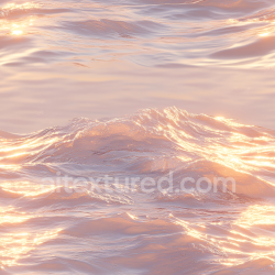 seamless Seamless 3D PBR Water Texture of Shimmering Ocean Surface at Sunset texture 8k free download PBR