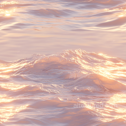 Water Texture of Shimmering Ocean Surface at Sunset seamless Water PBR texture