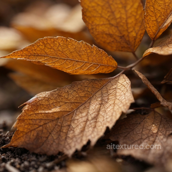 Close-Up of Dry Brown Leaves Texture for Ground Surfaces Ground surface texture preview