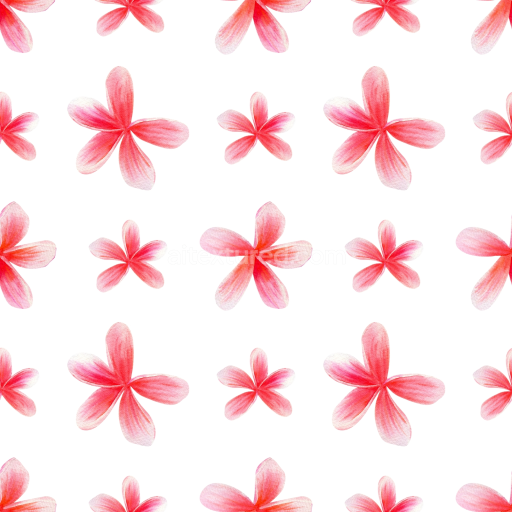 Seamless 3D PBR Texture of Soft Pink Flower Petal Pattern on White Background