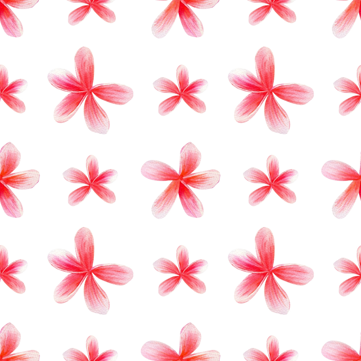 Soft Pink Flower Petal Pattern on White Background seamless PBR texture preview