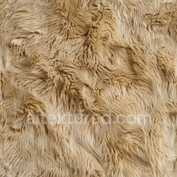 seamless Seamless 3D PBR Texture of Long Blonde Fur Leather with Natural Flowing Fibers texture 8k free download PBR