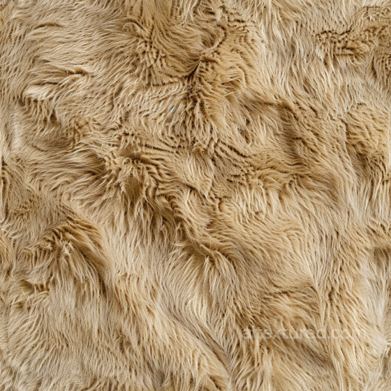 Long Blonde Fur Leather Seamless Texture with Natural Flowing Fibers Leather texture preview