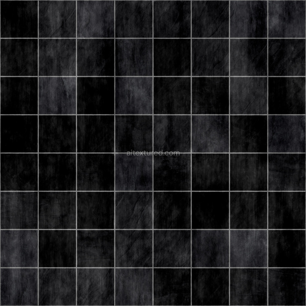 Seamless dark tile texture with a smooth finish