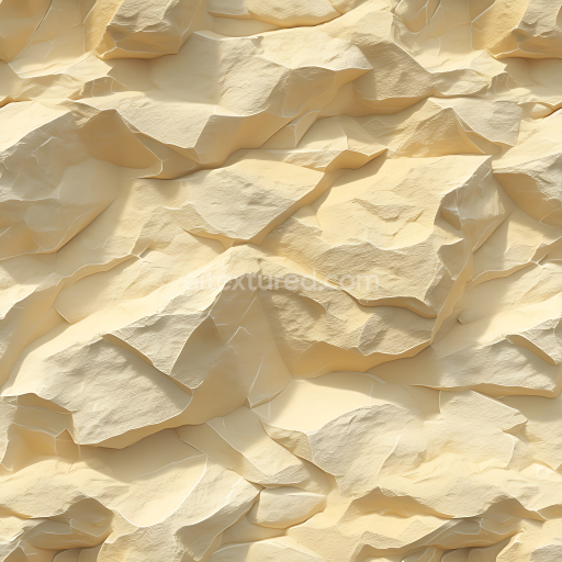 Seamless 3D PBR Texture of Sandstone-Like Layered Rock with Subtle Grain