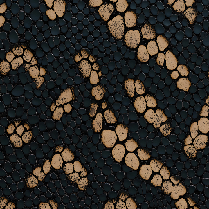 Skin Featuring Organic Scaled Pores and Dark Contrast seamless PBR texture preview