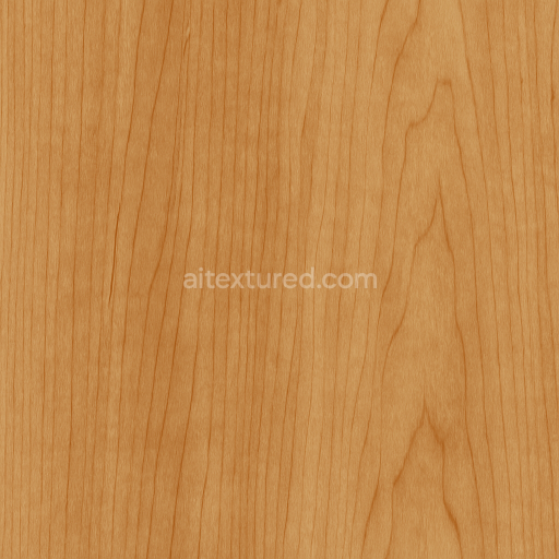 Seamless 3d texture pbr 8k maple wood with varnished wood finish and open grain pattern