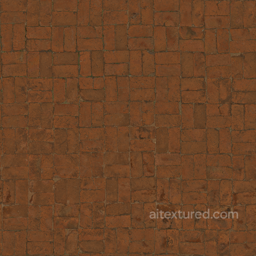 Brick Floor seamless Brick PBR texture