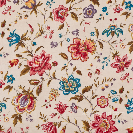 Wild Flower Floral Fabric Texture with Vintage Multicolor Flowers Wild Flower texture preview
