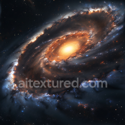 seamless Seamless 3D PBR Galaxy Texture Featuring a Glowing Spiral Nebula with Rich Cosmic Details texture 8k free download PBR