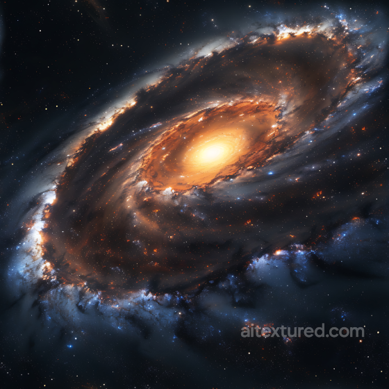Galaxy Texture Featuring a Glowing Spiral Nebula with Rich Cosmic Details Star, space, planets texture preview