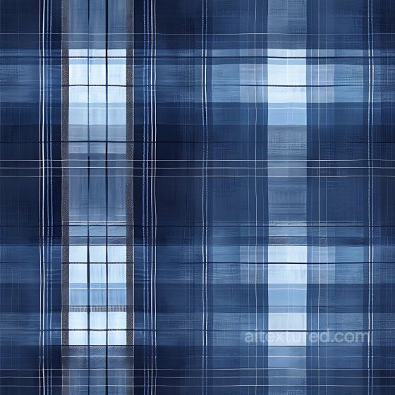 Blue Multi-Toned Plaid Fabric Seamless Texture with Fine Line Weave Plaid texture preview