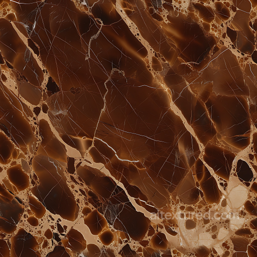 Armani Brown Marble Texture with Polished Glossy Finish seamless Marble PBR texture