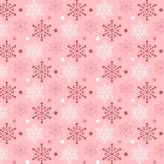 with Pink Background and Christmas Snowflake Motifs Christmas Pink texture preview