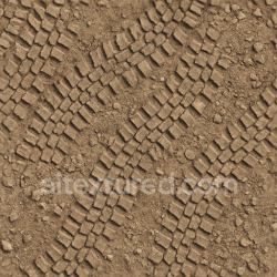 seamless Seamless 3d texture pbr 8k truck tire print on rocky terrain with knobby tread and overlapping prints texture 8k free download PBR