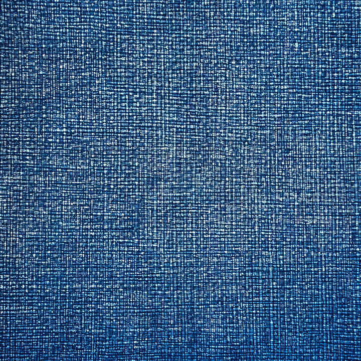 Cracked Denim Fabric with Worn Blue Grid Pattern seamless PBR texture preview