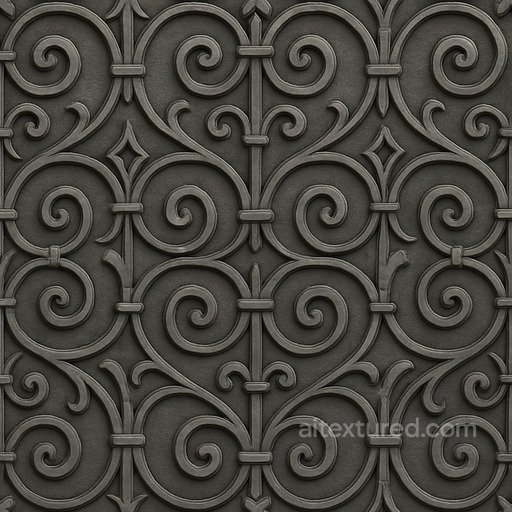 Decorative Iron Seamless Texture seamless Metal PBR texture