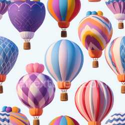 seamless Seamless 3D Inflated Balloon Fabric PBR Texture with Colorful Patterns texture 8k free download PBR