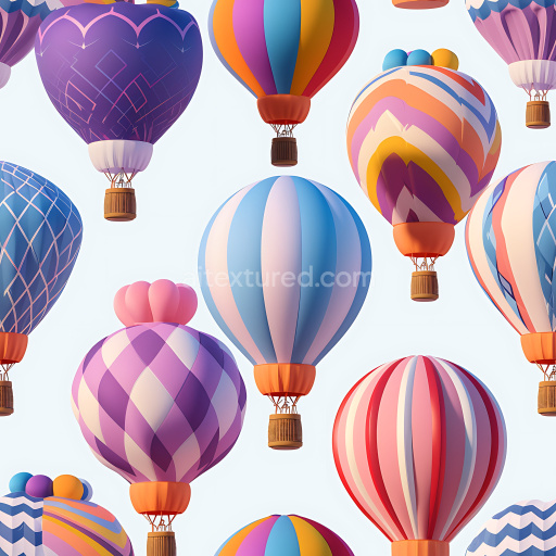 Seamless 3D Inflated Quilted Fabric PBR Texture in Purple and Blue Tones