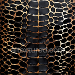 seamless Seamless 3D reptile skin PBR texture featuring glossy black scales and organic patterning texture 8k free download PBR