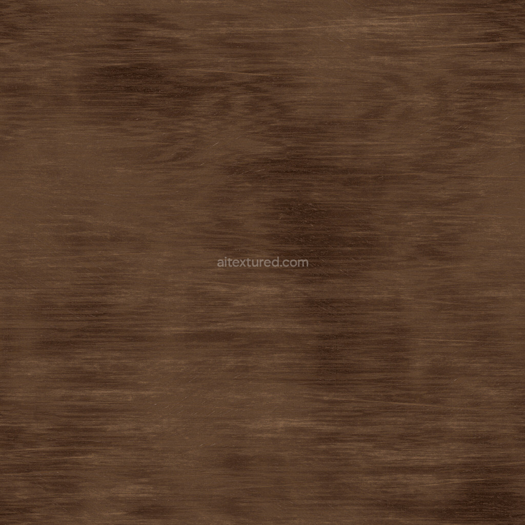 Seamless wood PBR texture with rich brown tones