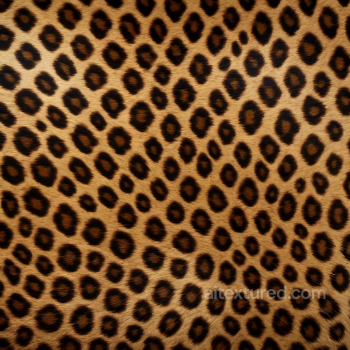 Leopard Print Fur Texture with Realistic Soft Fur Pattern seamless Leopard Print PBR texture