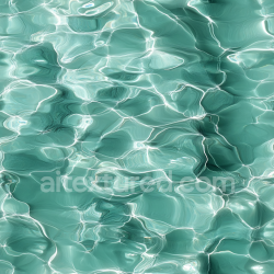 seamless Seamless 3D PBR Texture of Realistic Clear Pool Water with Light Caustics and Gentle Ripples texture 8k free download PBR