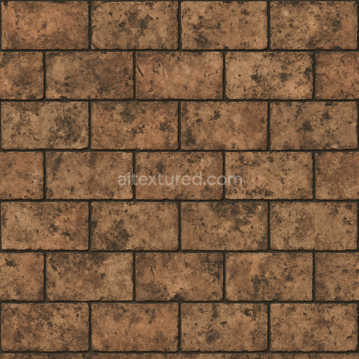 Dirty Clay Tiles Texture Seamless 1024X1024
