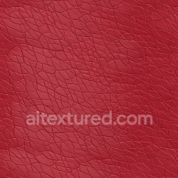 seamless Seamless PBR Texture of Red Cracked Leather with Prominent Wrinkles and Fine Grain texture 8k free download PBR