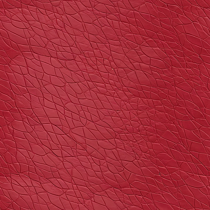 of Red Cracked Leather with Prominent Wrinkles and Fine Grain seamless PBR texture preview