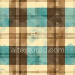 seamless Seamless 3D PBR Plaid Texture with Blue, Brown, and Beige Layers texture 8k free download PBR