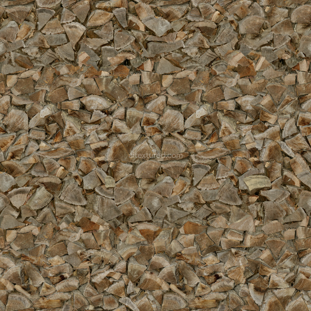 Seamless PBR logs texture for 3D rendering