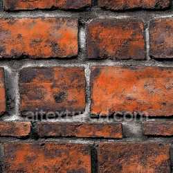 seamless Seamless 3D PBR Cracked Brick Wall Texture with Rough, Weathered Surface texture 8k free download PBR