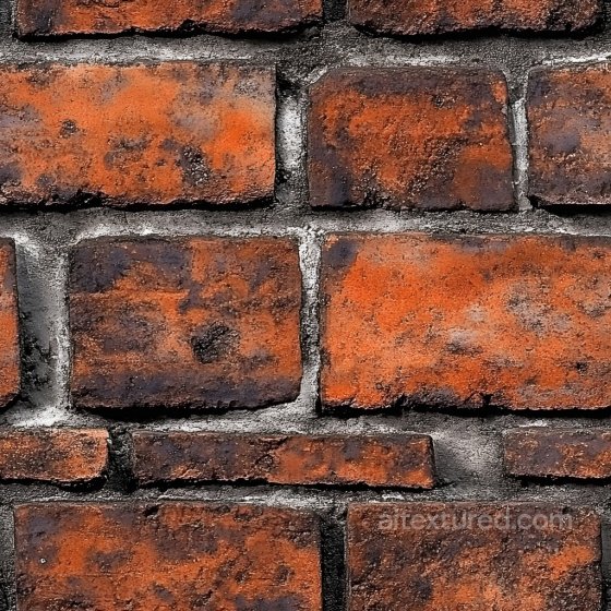 Cracked Brick Wall Texture with Rough, Weathered Surface Brick texture preview