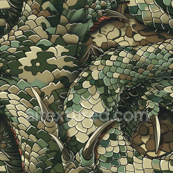 seamless Seamless 3D Stylized Jungle Camouflage PBR Texture with Scale and Claw Details texture 8k free download PBR