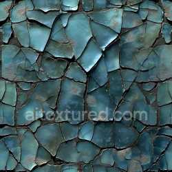 seamless Seamless 3D Cracked & Hole PBR Texture Featuring Shattered Blue Glass Fragments texture 8k free download PBR