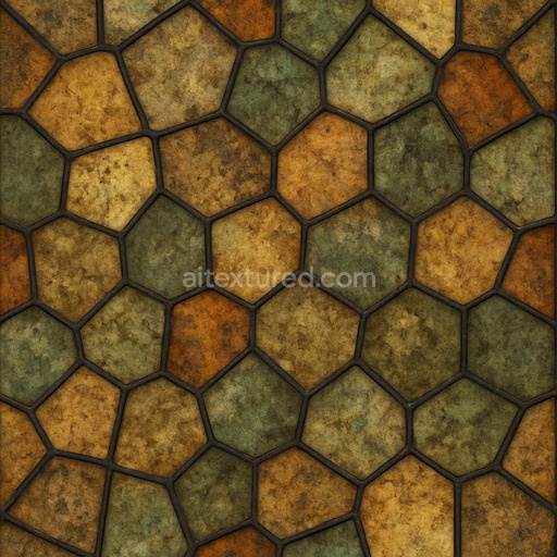 Aged Stained Glass Texture Seamless 1024X1024