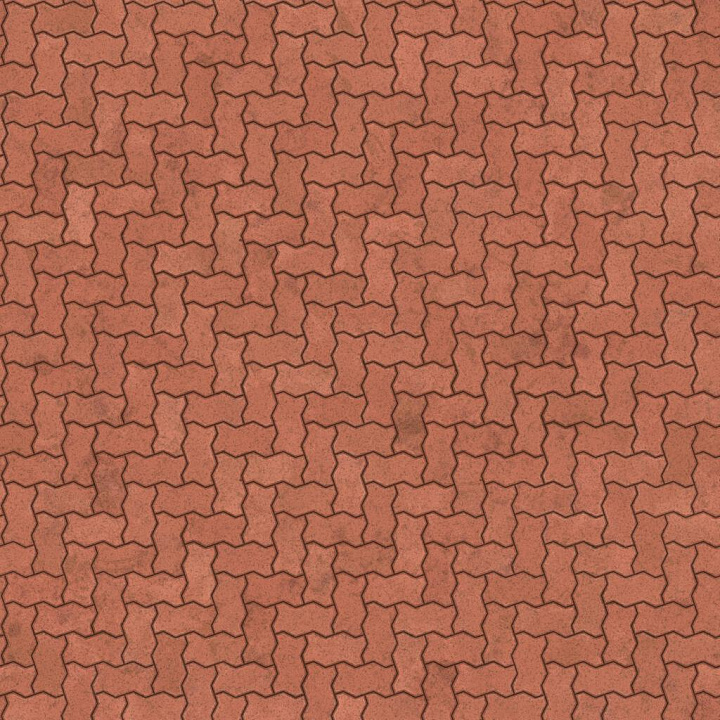 Zig Zag Unipaver Concrete Bricks in Herringbone Brick seamless PBR texture preview