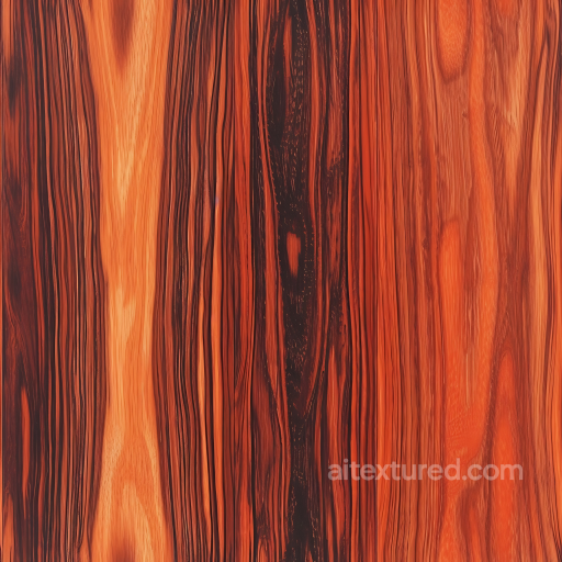 Wood Texture of Exotic Redwood Planks with Deep Grain and Vibrant Reds seamless Wood PBR texture