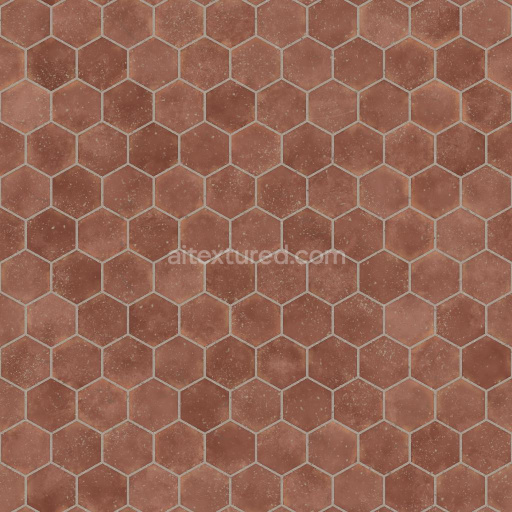 Hexagonal Light Brown Terracotta Tiles | Free PBR