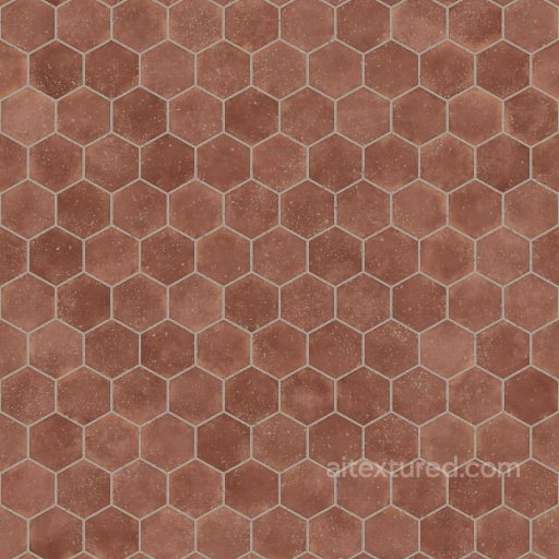 Hexagonal Light Brown Terracotta Tiles | Free PBR seamless Tile PBR texture